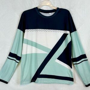 New women’s Long Sleeve Lightweight Colorful Casual Top / Size Medium